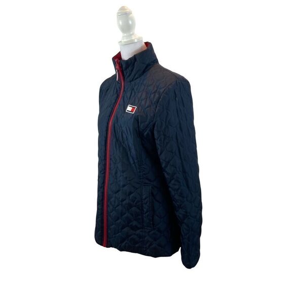 Tommy Hilfiger Ladies All Weather 3 in 1 Jacket Navy and Red Size Small - Picture 2 of 13